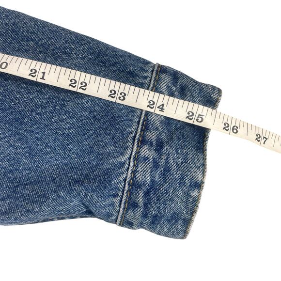 Vintage 90s Levi's Denim Trucker Jacket Mens Size M Made in USA 70507-0389 Retro - Picture 15 of 16
